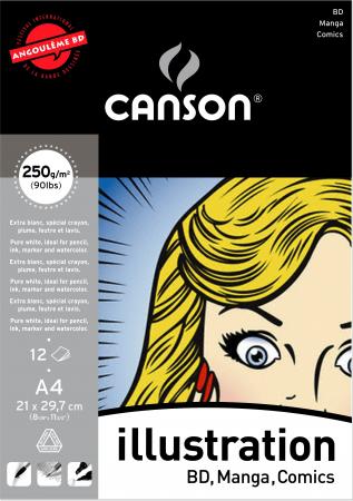 Bloc Graduate Manga Marker Layout 50 feuilles format A4 de Canson