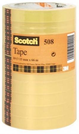 Scotch Ruban Adhésif Transparent 508 - 10 Rouleaux - 15mm x 33m