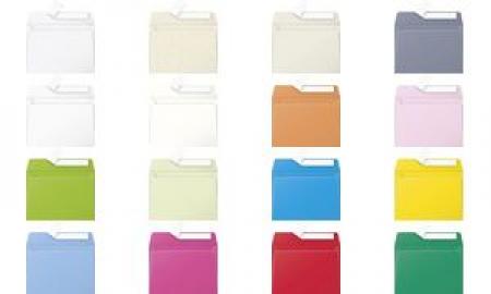 Clairefontaine Pollen Enveloppe couleur DL 110 x 220 mm 120g bande  auto-adhésive - Rouge cerise - boîte de 20 - Enveloppes sans fenêtre