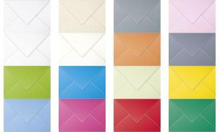 Clairefontaine 20841C - Correspondance Pollen - Coffret 40 Enveloppes  9x14cm + 40 Cartes Simples 8,2x12,8cm - Thème Mariage - 5 Coloris Différents