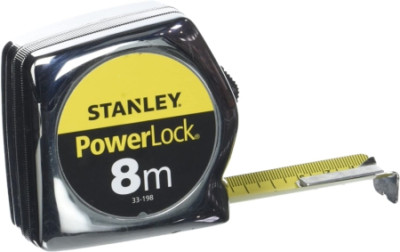 Stanley 0-33-198 - Mesure PowerLock, 8 mètres, larg. 25mm