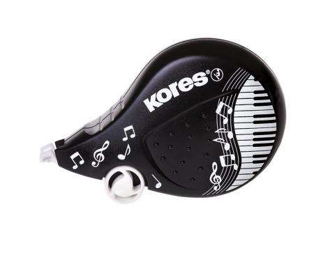 Kores KR84972 - Roller correcteur Black & White, 4,2 mm x 8 m