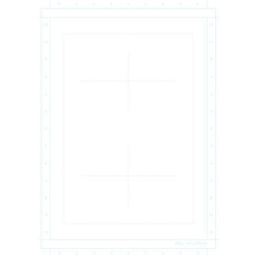 Clairefontaine 94047C - Etui de 40 feuilles de papier Manga 200g/m², format  A4, avec grille casée