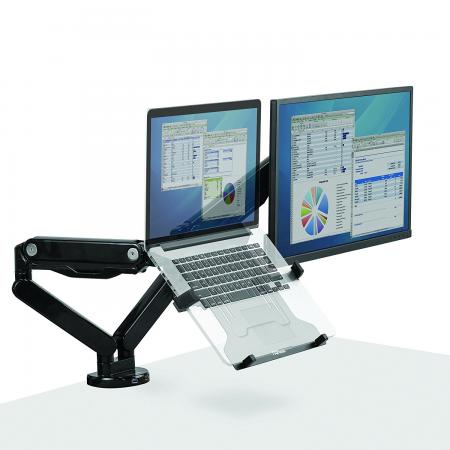 Fellowes 8044101 - Support d'ordinateur portable pour bras d'écran Platinum  Series