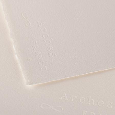 Arches A1795005 - Feuille Aquarelle 56x76 300g/m², grain fin blanc