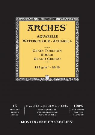 Cartes papier aquarelle Arches 10 feuilles, 100% coton 300gsm