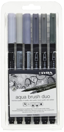 Etui de feutre-pinceau Aqua Brush Duo Lyra