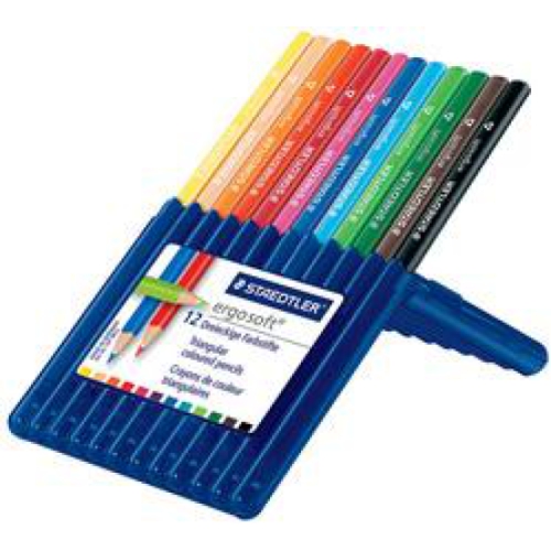 Staedtler Noris 144 Crayons De Couleur 12 Pièces - Mine 3mm Anti-Casse Système ABS