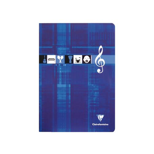 Oxford - Lot De 10 Cahiers De Musique / Chant - 17 X 22 Cm - 48 Pages - Papier Optik 90g Satiné Extra Blanc - Couverture Brillante