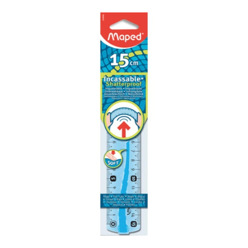 Maped 897157 Set De Géométrie Twist'n Flex Decor - Règle, Équerres Et Rapporteur Coloris Aléatoire