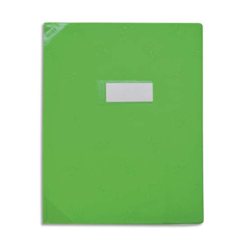 Protège-cahier Elba PVC Cristal 20/100è - Format 17x22 Cm Vert - Sans Phtalates Pour écoliers