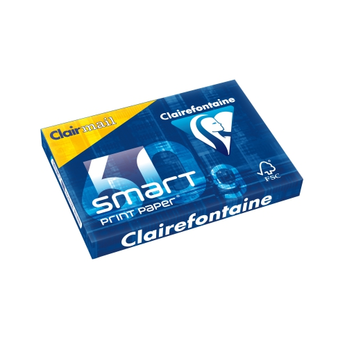 Lot De 5 Ramettes Clairefontaine A3 80g – 2500 Feuilles Papier Blanc Certifié PEFC – Qualité Premium Pour Impression & Bureautique