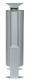 Corbeille sur pied / cendrier Arkea - 60l/3l - gris métal - RAL 9006,image 3