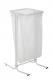 Support sac tubulaire sur pied Tubag - 110l - blanc signalisation - RAL 9016,image 1