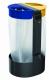 Support sac 2 flux  poser ou  fixer Citwin premium - 2 x 75l - gris manganse / jaune colza / bleu outremer + cendrier 3l,image 1