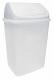 Poubelle plastique Clap  couvercle basculant - 35l - blanc,image 1