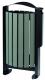Corbeille sur pied Arkea Etik - 60l - lattes PolyAI / gris manganse + cendrier 3l,image 1