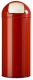 Poubelle Push avec couvercle à trappe - 45l - rouge signalisation - RAL 3020,image 2