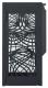 Corbeille  poser ou  fixer Bella anti-nuisible - 110l avec cendrier 3l - anthracite mat - RAL 7016,image 2