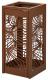 Corbeille  poser ou  fixer Bella - 110l sans cendrier - effet Corten (aspect acier rouill),image 1