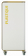 Borne de tri sélectif Cubatri à roulettes, sans serrure - plastique - 90l - blanc / jaune colza - RAL 1021,image 2