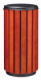 Corbeille à poser ou à fixer Zeno Protec - 80l - bois vernis / gris manganèse,image 1