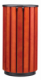 Corbeille à poser ou à fixer Zeno Access - 80l - bois vernis / galvanisé gris manganèse,image 2