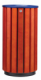 Corbeille  poser ou  fixer Zeno Access - 80l - bois vernis / bleu outremer - RAL 5002,image 3